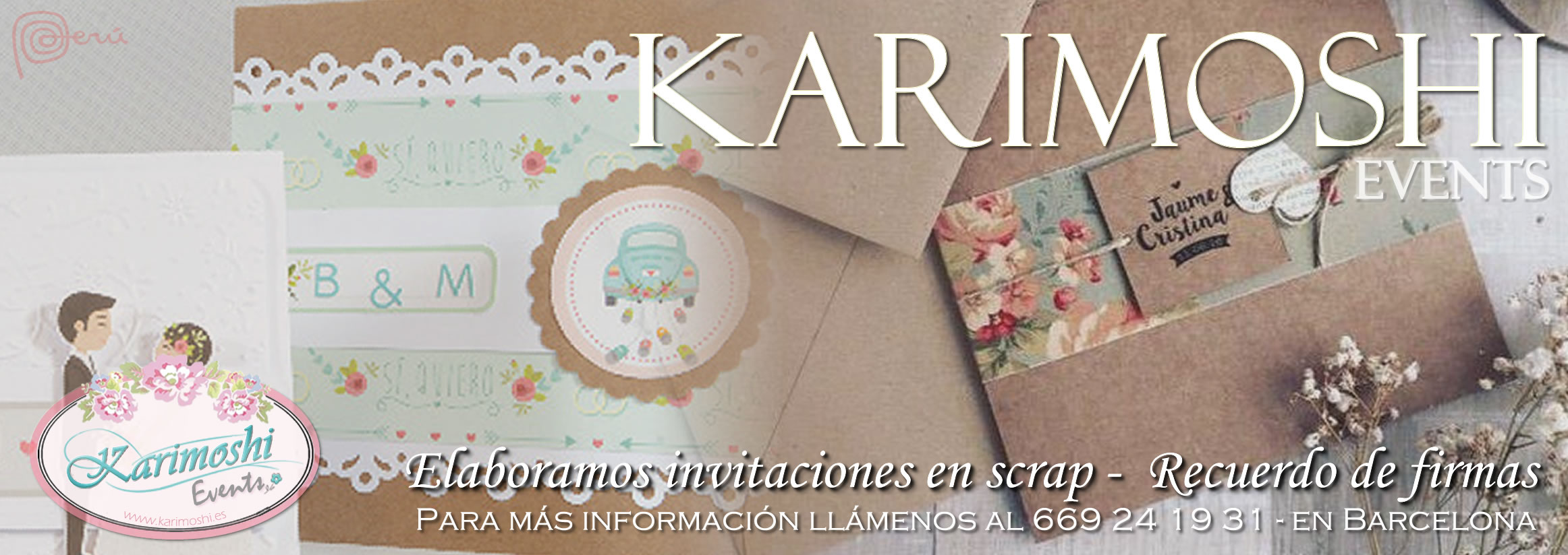 Invitaciones en scrap - recordatorios de firmas